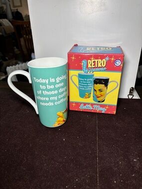 Retro Humour Mint Green Latte Mug